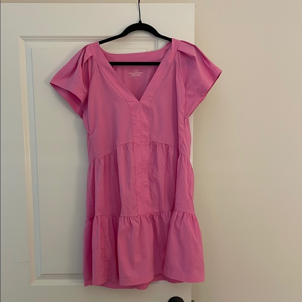 Vineyard Vines Pink Sophie Harbor Performance Dress